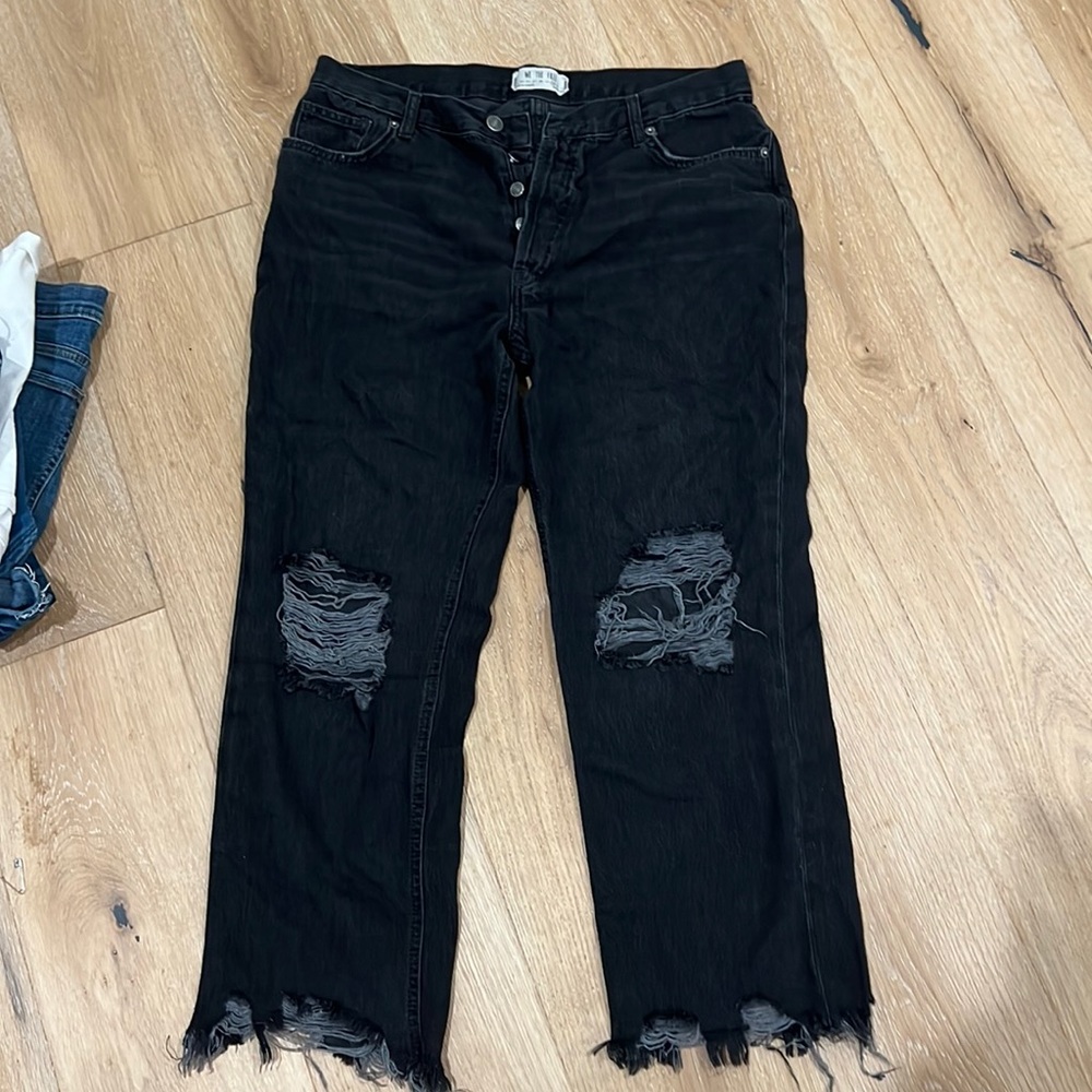 Free people relaxed 90s fit cropped jean
